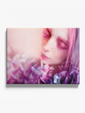 Woman Sleeping On Flowers Canvas -Image by Shutterstock - WhatYouNeedSales