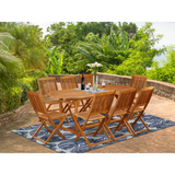 Wooden Patio Set Natural Oil | BSCM9CWNA