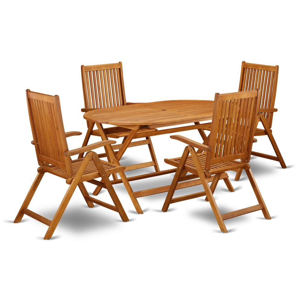 Wooden Patio Set Natural Oil | Shop Now at DICN5NC5N