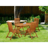 Wooden Patio Set Natural Oil | Shop Now at DICN5NC5N