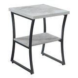 X-Calibur End Table - Modern and Durable with Bottom Shelf