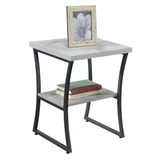 X-Calibur End Table - Modern and Durable with Bottom Shelf