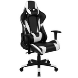 X20 Gaming Chair Racing Office Ergonomic Computer PC Adjustable Swivel Chair with Fully Reclining Back in Black LeatherSoft - WhatYouNeedSales