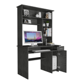 Xalo 180 Computer Desk with Hutch, Keyboard Tray and Drawer - Ember Workspace - WhatYouNeedSales