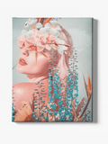 Young Woman With Flowers Canvas -Image by Shutterstock - WhatYouNeedSales