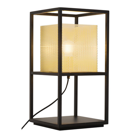 Yves Table Lamp Gold & Black - WhatYouNeedSales