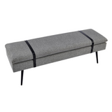 Zuney Fabric Bench - WhatYouNeedSales