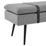 Zuney Fabric Bench - WhatYouNeedSales